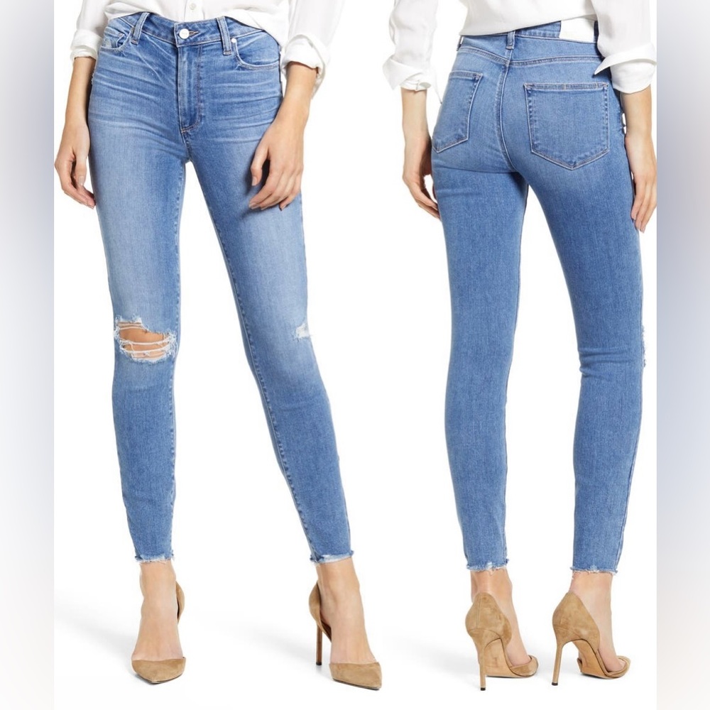 Paige Hoxton high rise ankle skinny jeans